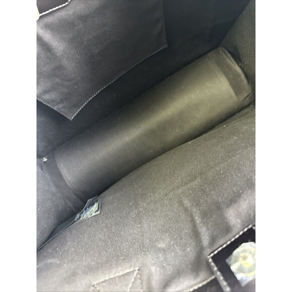 SANDRO Kasbah Large Tote Bag Smooth Leather Chocolat Brown Handbag Purse Snap - Picture 9 of 16